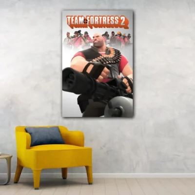Team Fortress 2 Pyro Face Video Game Canvas Art Poster and Wall Art Picture Print Modern 11 - Team Fortress 2 Shop